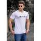 Madmext Men Printed White T-shirt 4963 - Beyaz