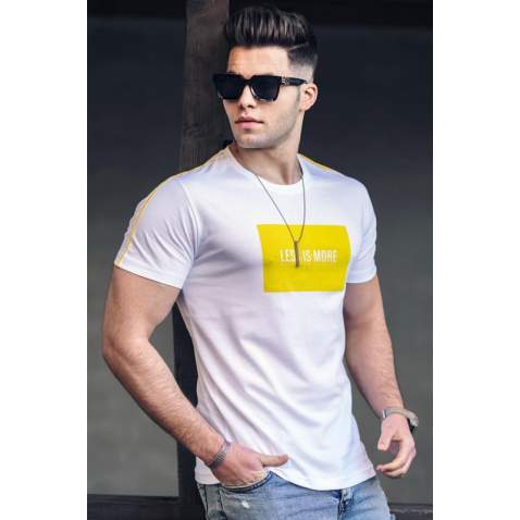 Madmext Men White T-shirt 4981 - Beyaz