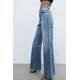 Women Light Blue Palazzo Jeans MG1494 - Açık mavi