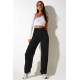 Mad Girls Black Palazzo Jeans Mg1247 - Siyah