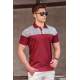 Madmext Men Knitwear Maroon Polo T-shirt 5248 - Bordo