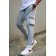 Gray Basic Trousers 4801 - Gri