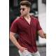 Madmext Men Maroon Shirt 5500 - Bordo