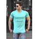 Madmext Green T-shirt With Pocket for Men 4621 - Turkuaz