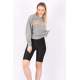 Mad Girls Grey Printed Sweatshirt MG767 - Gri