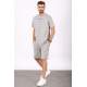 Madmext Men Dye Gray Shorts Set 5382 - Boyalı gri