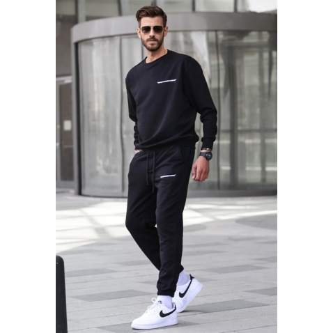 Madmext Men Black Tracksuit 5285 - Siyah