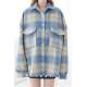 Mad Girls Oversize Turquiose Lumberjack Shirt MG042 - Turkuaz