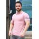 Madmex Soft Pink Basic Polo Shirt for Men 3053 - Pudra