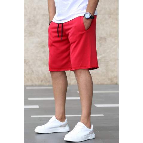 Madmext Men Red Capri Shorts 4845 - Kırmızı