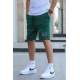 Men Basic Green Capri Shorts - Yeşil