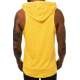 Sleeveless T-Shirt In Hooded Yellow 2893 - Sarı