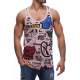 Madmext Pink Printed T-shirt for Men 2627 - Pembe