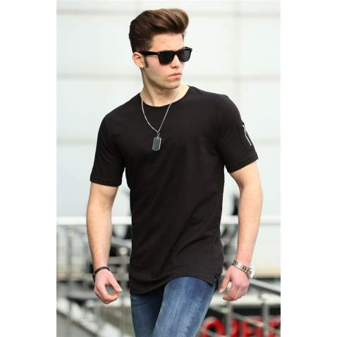 Madmext Black T-shirt for Men 4103 - Siyah