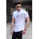 Madmext White Printed T-shirt for Men 4627 - Beyaz