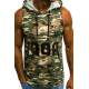 Madmext Men Camouflage Hoodie Vest 2563 - Kamuflaj