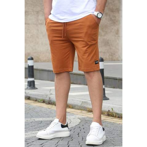 Madmext Men Camel Plain Shorts 2908 - Camel