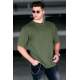 Madmext Men Khaki T-shirt 4966 - Haki