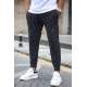 Madmext Black Striped Sweatpants 2931 - Siyah