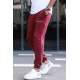 Madmext Printed Maroon Sweatpants For Men 5617 - Bordo