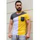 Madmext Yellow T-shirt with Pocket for Men 3015 - Sarı