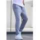 Gray Basic Jogger Trousers 5474 - Gri