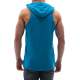 Sleeveless T-Shirt In Hooded turquoise 2893 - Turkuaz