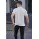 Men White Basic T-Shirt 5847 - Beyaz