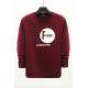 Madmext Claret Red Printed Crew-Neck Sweatshirt 4756 - Bordo