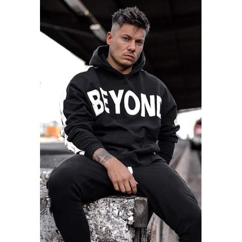 Madmext Men Black Sweatshirt Hoodie 5327 - Siyah