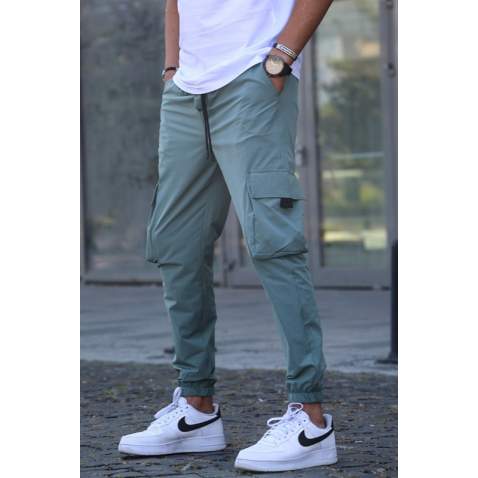 Men Green Cargo Trousers 5461 - Yeşil