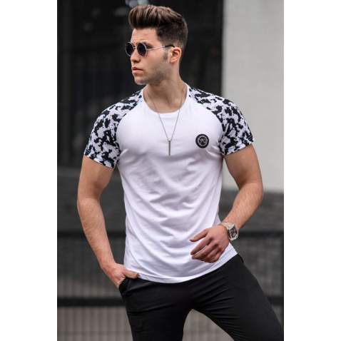 Madmext White T-shirt for Men 5110 - Beyaz