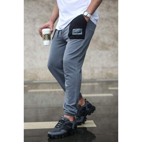 Madmext Men Smoke Gray Sweatpants 4844 - Füme