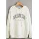 Mad Girls White Printed Sweatshirt MG810 - Beyaz