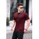 Men Maroon Basic Polo T-Shirt - Bordo