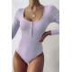 Mad Girls Soft Purple Bodysuit MG1015 - Lila