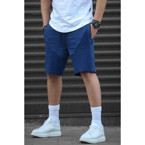 Men Navy Blue Capri Shorts - Lacivert