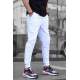 Madmext Men Elastic Bottom White Sweatpants 4821 - Beyaz