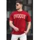 Madmext Men Maroon T-shirt 4996 - Bordo