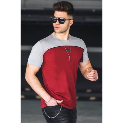 Madmext Men Maroon T-shirt 4992 - Bordo