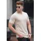 Madmext Men Beige T-shirt 5281 - Bej