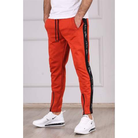 Madmext Orange Printed Sweatpants 2932 - Turuncu