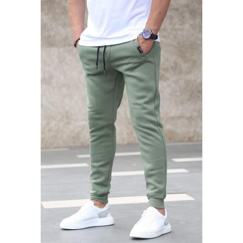 Madmext Men Plain Khaki Sweatpants 4210 - Haki