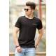 Madmext Black Basic T-shirt for Men 4513 - Siyah