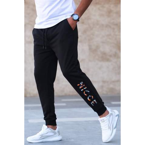 Madmext Black Sweatpants For Men 5614 - Siyah