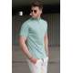 Madmext Men Mock Turtleneck Mint Green T-shirt 5282 - Mint yeşili