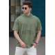 Madmext Men Printed Khaki T-shirt 5236 - Haki