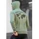 Madmext Men Printed Khaki Sweatshirt 5297 - Haki