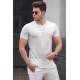 Madmext Men Plain White T-shirt 4055 - Beyaz