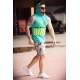 Madmext Men Mint Green Tank Top Hoodie 2858 - Mint yeşili